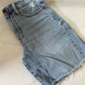 Madewell High-Rise Denim Mid-Length Shorts